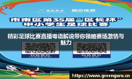 精彩足球比赛直播粤语解说带你领略赛场激情与魅力